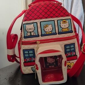 Hello Kitty Red and White Backpack